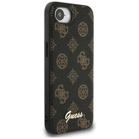 Guess Peony Script Logo Magnetinis dėklas telefonui iPhone 16e - juodas