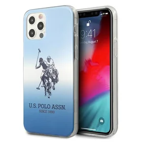US Polo USHCP12MPCDGBL iPhone 12/12 Pro 6,1" dėklas telefonui - mėlynas Gradient Collection
