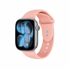 Crong Liquid dirželis, skirtas Apple Watch 38 / 40 / 41 / 42 mm, lašišos rausvas