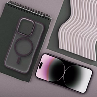 MATTE MAG COVER dėklas telefonui, suderinamas su MagSafe, IPHONE 16 Pro violetinė