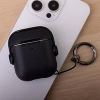 "Airpods" / "Airpods 2" ausinių dėklas juodas