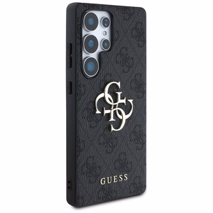 Guess Big 4G Logo Classic Logo dėklas telefonui Samsung Galaxy S25 Ultra juodas