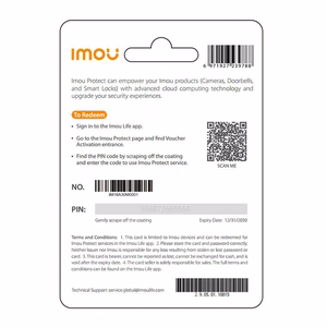 IMOU Protect Basic dovanų kortelė (metinis planas)