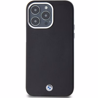 BMW Signature Wrapped Metal Magnetinis dėklas telefonui iPhone 15 Pro Max - juodas