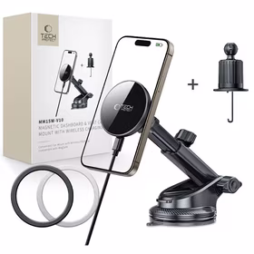 Tech-Protect mm15W-V10 magnetinis MagSafe automobilio laikiklis prietaisų skydeliui/stiklui/ventiliacijai juodas