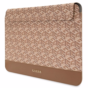 Guess GCube dryžuotas 14" nešiojamojo kompiuterio dėklas - rudas