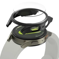 Ringke Slim ir grūdinto stiklo dėklas + stiklo rinkinys Samsung Galaxy Watch 7 44mm - juodas