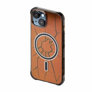 Magnetinis Kingxbar PQY Crack Series silikoninis dėklas telefonui iPhone 15 - juodas