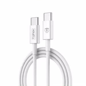 T-PHOX LAIDAS GLARY LITE SERIJOS 3W 1M USB-C/USB-C BALTAS