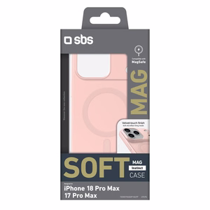 Rožinis su MagSafe suderinamas SBS Instinct Mag dėklas iPhone 18 Pro Max / 17 Pro Max