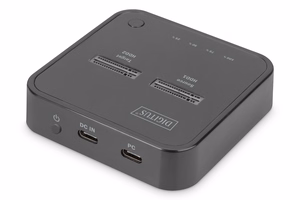 Digitus dviguba M.2 NVMe SSD dokė stotis su kopijos funkcija, USB-C