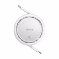 Baseus Free2Pull - 20 W USB-C į Lightning ištraukiamas kabelis, 1 m (baltas)