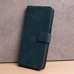 Išmanusis Velvet dėklas for Xiaomi Redmi 15 4G EU / 15 5G EU (171,08 x 82,05 x 8,55) tamsiai žalias