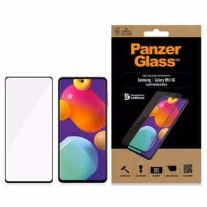 PanzerGlass E2E Regular apsauginis stiklas Samsung Galaxy M53 - su juodu rėmeliu