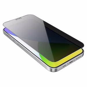 Borofone BF7 Diamond Armor Anti-spy grūdintas stiklas iPhone 12 Pro Max (10 vnt. rinkinys)