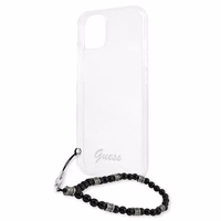 Guess GUHCP13SKPSBK iPhone 13 mini 5.4" Permatomas kietas dėklas Juodas Perlas