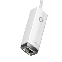 Baseus adapteris Lite Series - USB į RJ45 - 1000 Mbps (WKQX000102) baltas