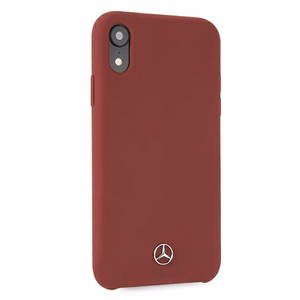 Mercedes Silikono linijos dėklas iPhone Xr - raudonas
