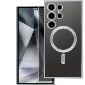 ELECTRO MAG COVER dėklas telefonui suderinamas su MagSafe SAMSUNG S26 Edge sidabrinis