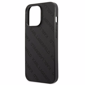 Karl Lagerfeld Perforuotas dėklas telefonui iPhone 13 Pro Max 6.7" - juodas