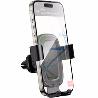 Borofone automobilinis laikiklis BH129 Follower gravitacinis prie oro angos juodas