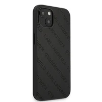 Karl Lagerfeld KLHCP13SPTLK iPhone 13 mini 5,4 "juodas kietas dėklas Perforuotas Allover