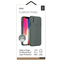 Uniq Clarion Tinsel dėklas telefonui iPhone Xs Max - juodas