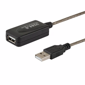 SAVIO CL-130 USB aktyvus prievado ilgintuvas 10m USB 2.0-A male USB 2.0-A female juodas