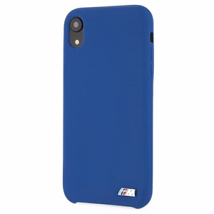BMW silikoninis M kolekcijos dėklas iPhone Xr - mėlynas