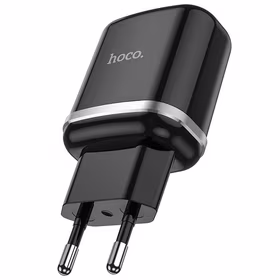 Telefono įkroviklis Hoco USB A QC3.0 3A 18W N3 juodas