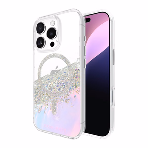 Case-Mate Karat Soap Bubble MagSafe dėklas, skirtas iPhone 16 Pro, vaivorykštinis