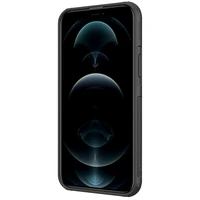 Nillkin Cyclops dėklas iPhone 13 Pro Max - juodas su kamera apsauga ir sulankstomu stovu