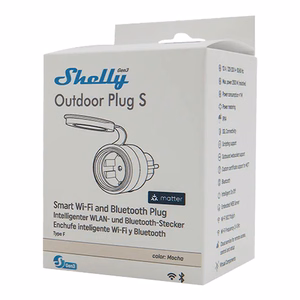 SHELLY Outdoor Plug S Gen3 smart plug Mocha