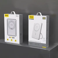 Dudao K28S 20W PD 5000mAh Išorinė baterija su Magnetine funkcija ir stovu - sidabrinė