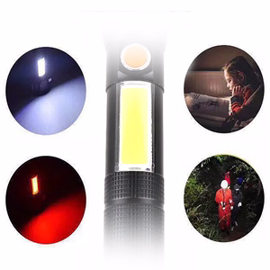 Wozinsky WLR-31 5W 500lm CREE 3-in-1 Multifunction Flashlight with Glass Breaker and Seat Belt Cutter - Black