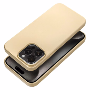 METALLIC dėklas telefonui IPHONE 15 Pro Max auksinis