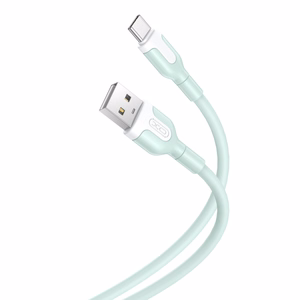 XO laidas NB212 USB - USB-C 1,0 m 2,1A, žalias