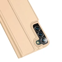 Dux Ducis Skin Pro dėklas atverčiamas dėklas Samsung Galaxy S22 + (S22 Plus) auksinis