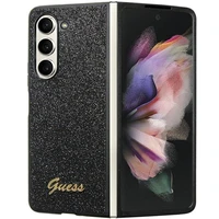 Guess Glitter Script dėklas telefonui Samsung Galaxy Z Fold 5 - juodas