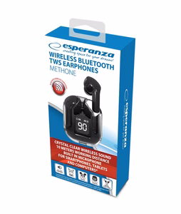 Esperanza EH238K Bluetooth In-Ear ausinės TWS juodos