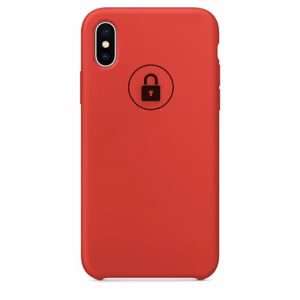 Dėklas "Silicone Case" skirtas iPhone X (XS) / Red Product / su įpakavimu