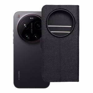 Чехол-книжка 4Card RFID для Xiaomi 17 ULTRA с защитой от кражи, из технологичной ткани, черный