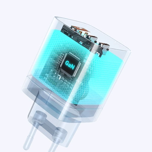 Wozinsky CGWCW 65W GaN sieninis įkroviklis USB-A / 2 x USB-C - baltas