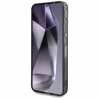 Karl Lagerfeld dėklas telefonui su kalnų krištolais Karl Head logotipu Samsung Galaxy S25 juodas