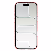 Blizgantis magnetinis dėklas telefonui Iphone 17 Air, rožinis, permatomas
