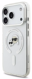 Dėklas Karl Lagerfeld IML K&CH Heads Metal Frame MagSafe Apple iPhone 17 Pro Max