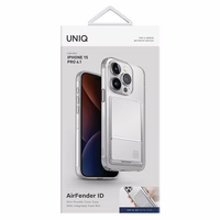 Uniq Air Fender ID Cardslot dėklas telefonui iPhone 15 Pro - skaidrus