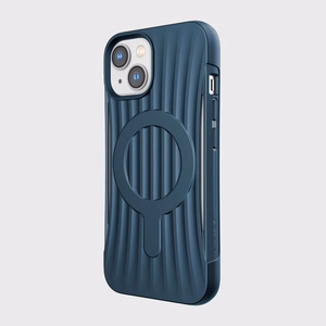 Raptic X-Doria Clutch dėklas iPhone 14 su Magnetine galinė mėlyna danga