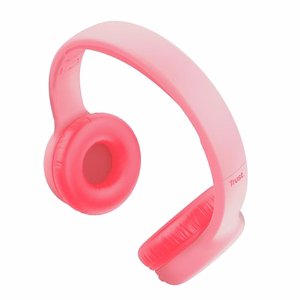 Trust Nouna Ausinės su mikrofonu laidinės ir belaidės ant galvos skambučiams / muzikai USB Type-C Bluetooth rožinės