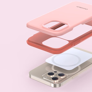 Dėklas telefonui iPhone 13 Pro – atsparus kritimui, skirtas MagSafe, rožinis (PC0113-MFM-PK)